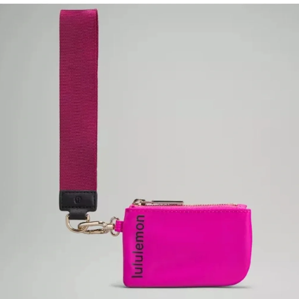 Lululemon Dual Pouch Wristlet-Sonic Pink/Pomegranate/Black - Picture 3 of 7